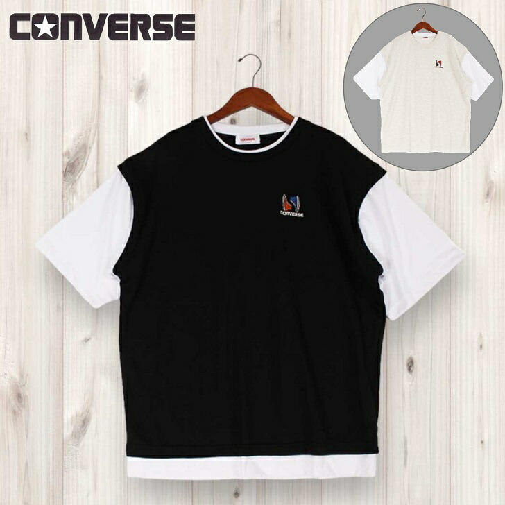 レイヤードライクTシャツ LILL tシャツ ヴィンテージライクメッシュフェイクレイヤード