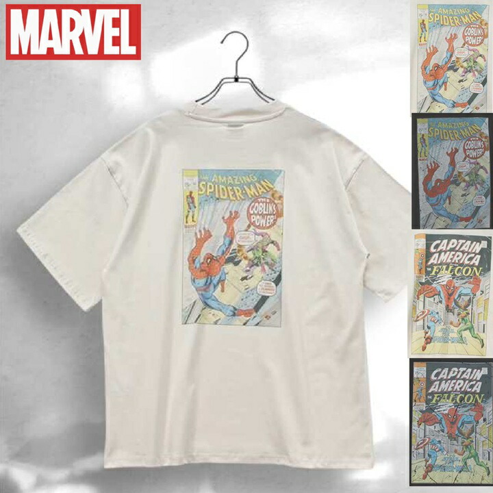 MARVEL スパイダーマン Tシャツ コミックアート プリント