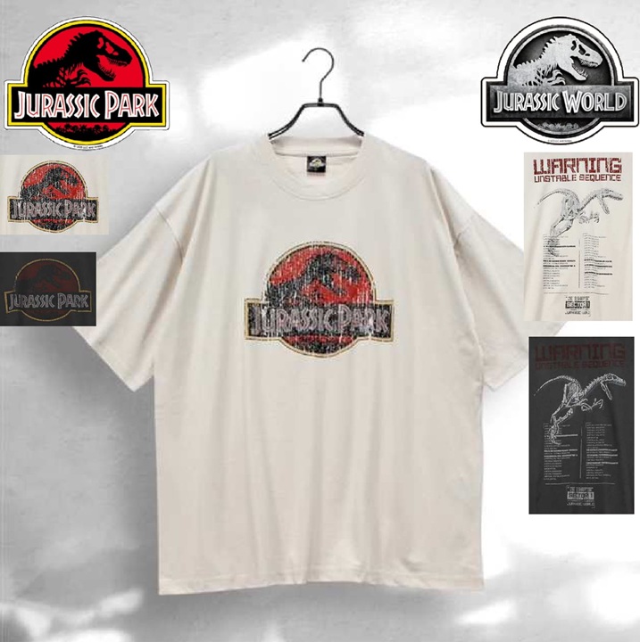 ジュラシックパーク Tシャツ プリント オーバーサイズ