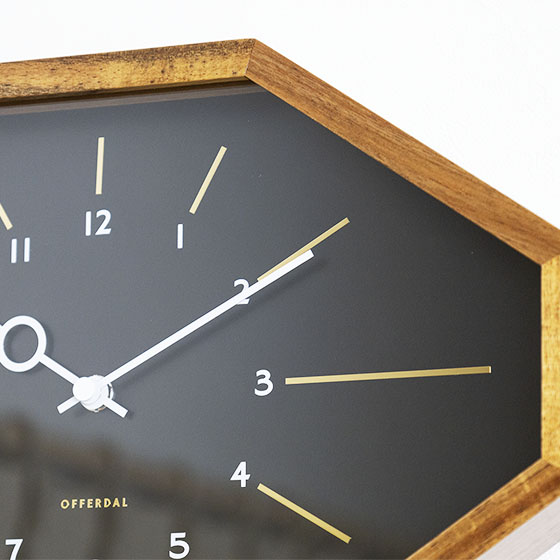 INTERFORM（インターフォルム） 壁掛け時計 INTERFORM Belmonte Black