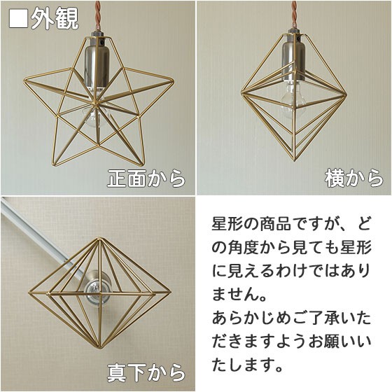 INTERFORM 天井照明 星形 1灯ペンダントライト Bleis(S) ST