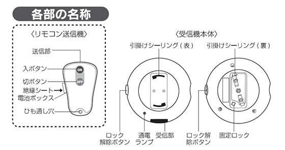 ペンダントライト用リモコンスイッチ OCR-CRS01W