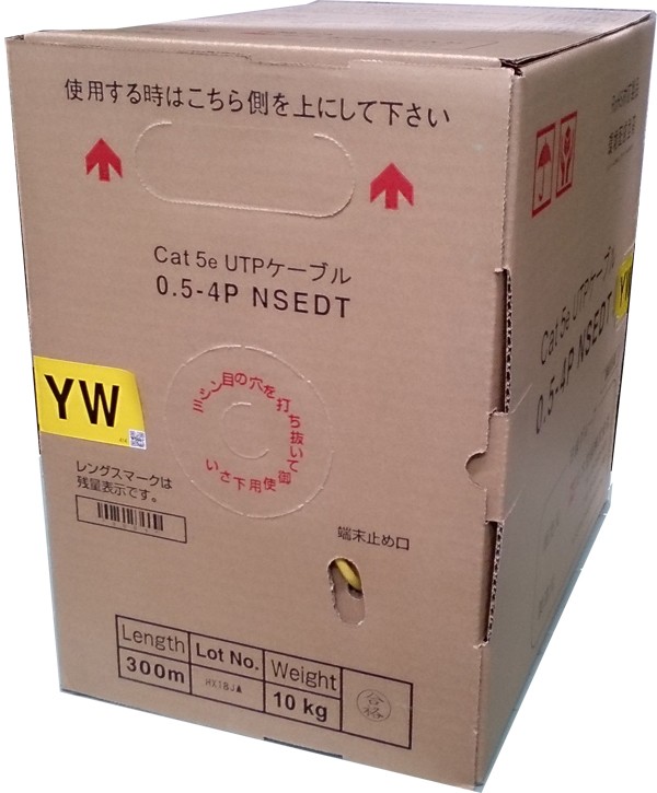 日本製線 Cat5e 単線 0.5-4P NSEDT 300ｍ巻