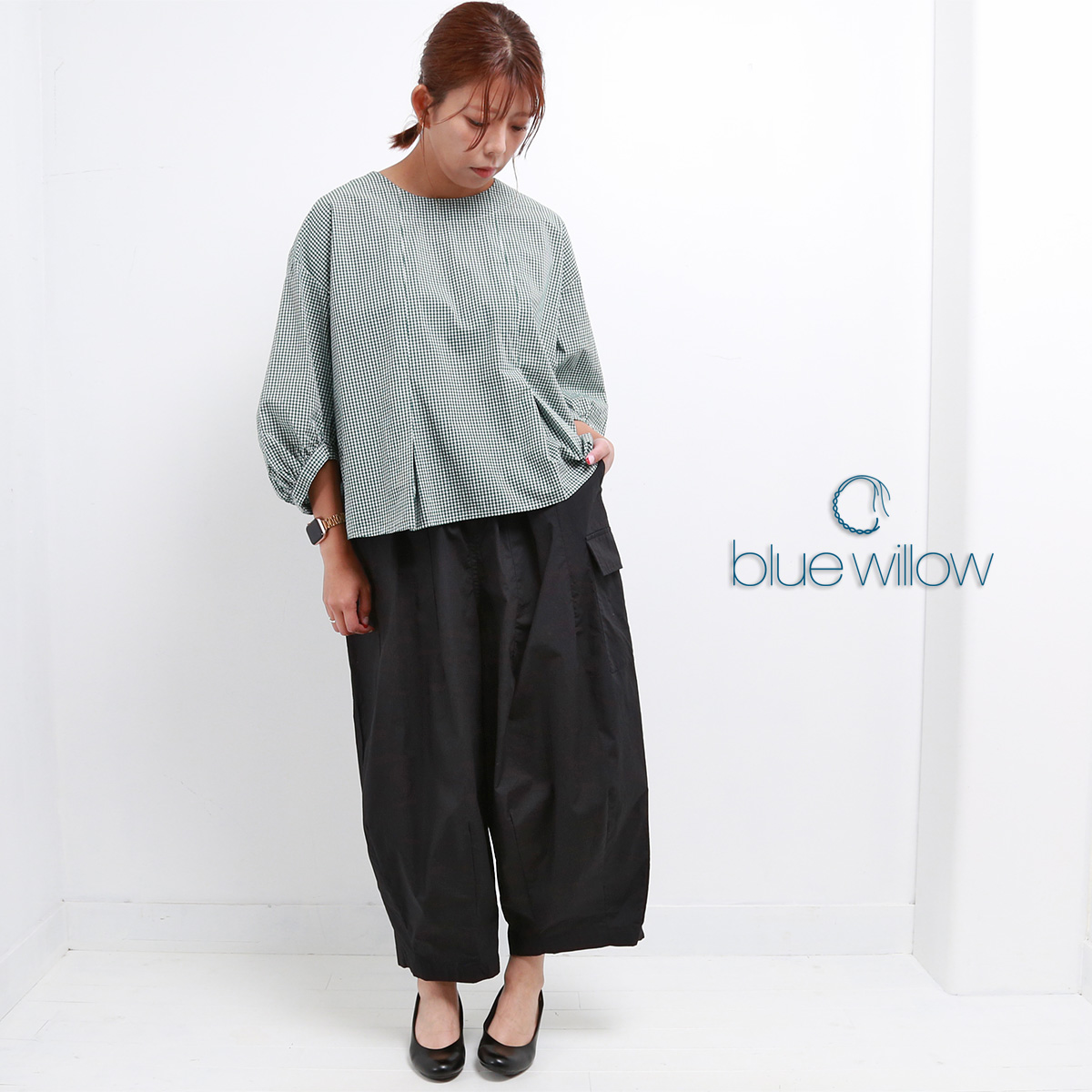 blue willow タイプライターポケットパンツ レディース ブルーウィロー 