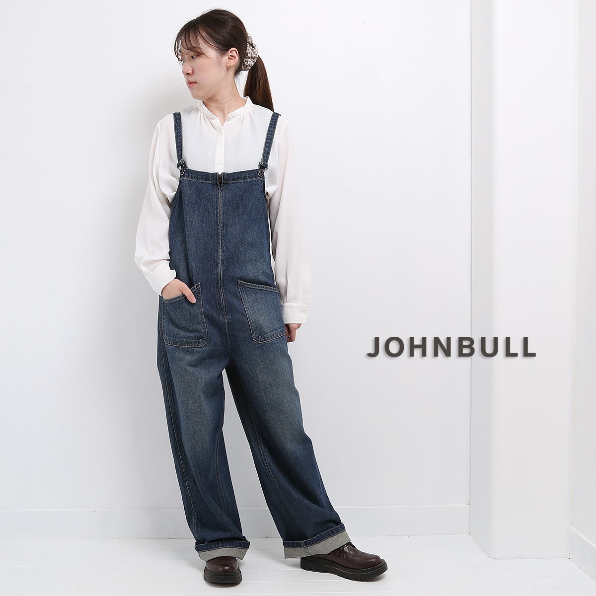 JOHNBULL ダークデニム サロペット JL231P40-015.jpg