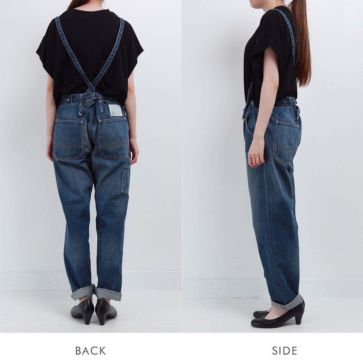 Johnbull JOHNBULL サスペンダーワークパンツ レディース
