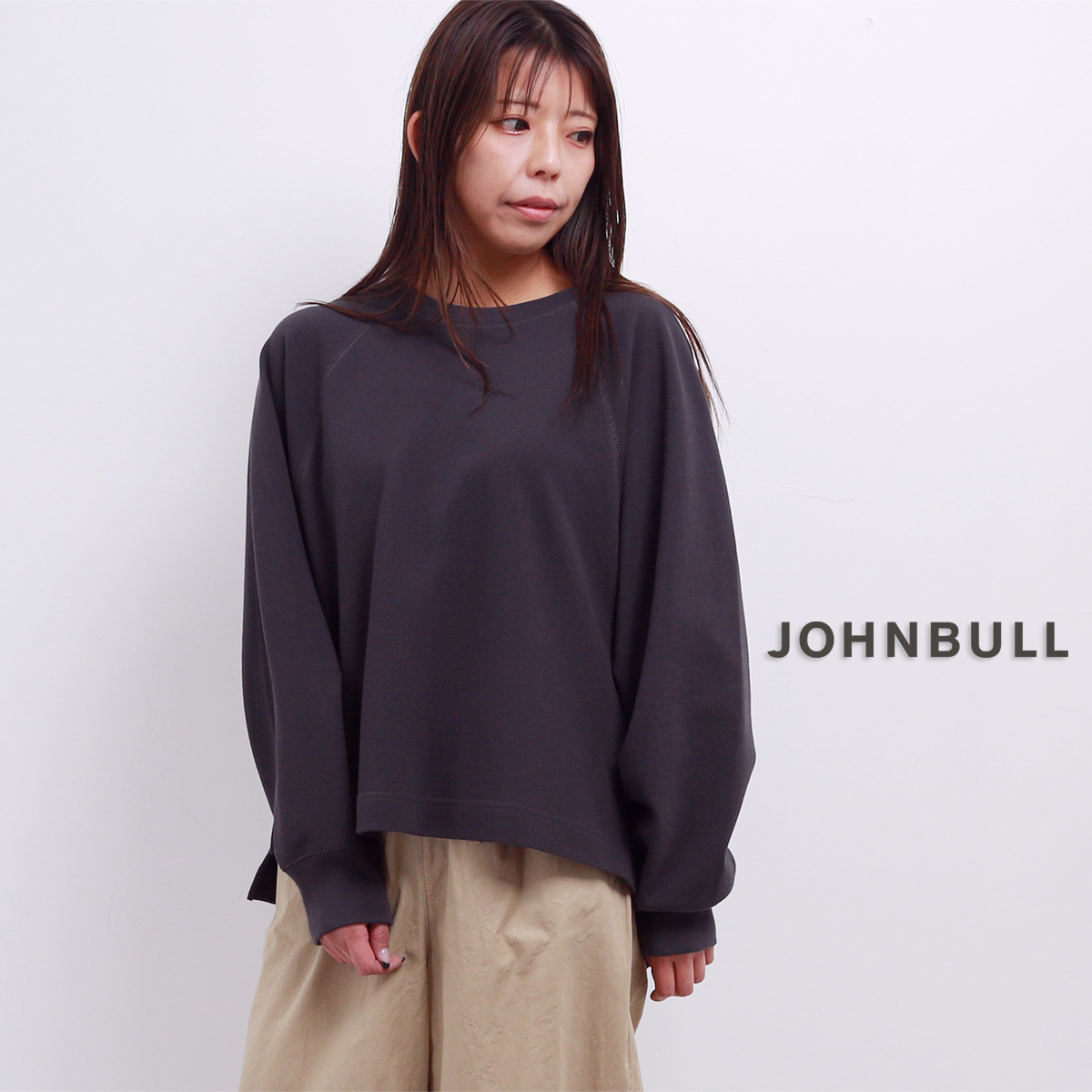ジョンブル JL243C09 鹿の子 ドルマンプルオーバー レディース Johnbull 楽天市場】JOHNBULL カノコドルマンプルオーバー レディース