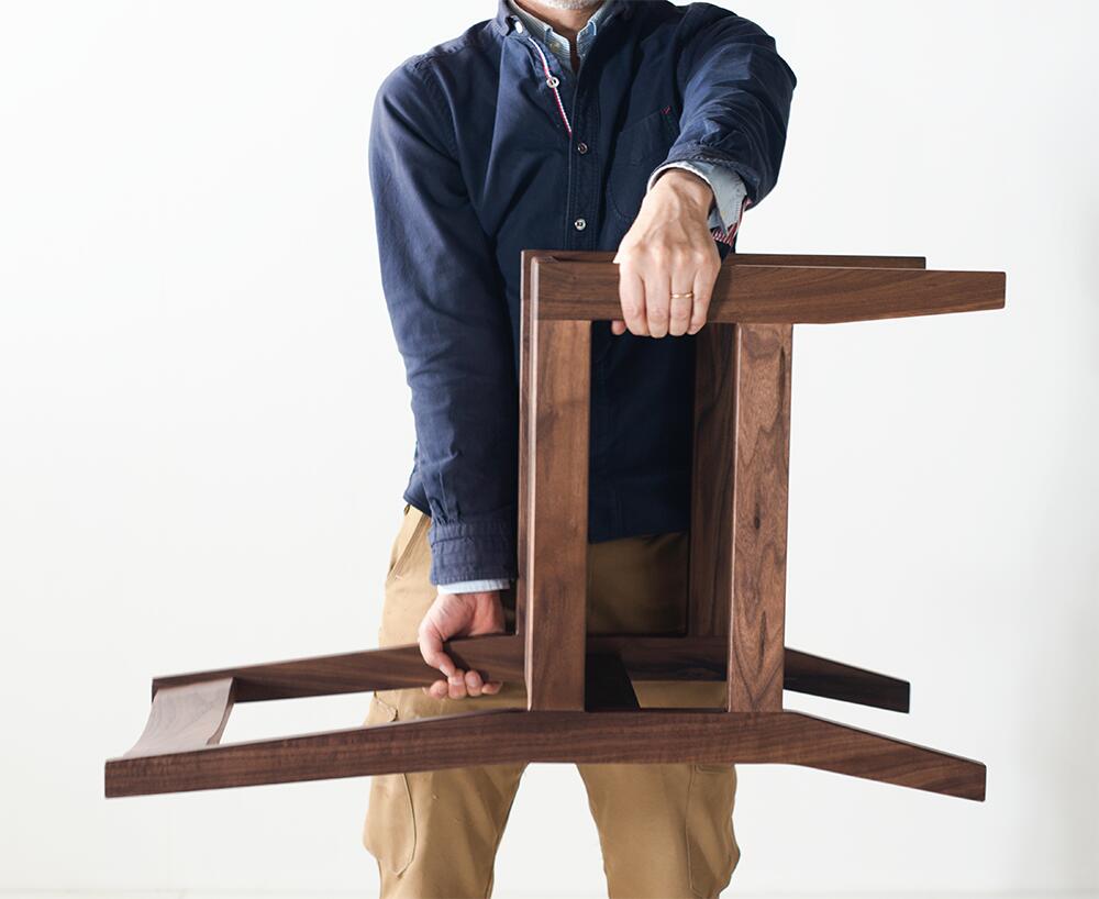 army　木製　杉　無垢材　ウォルナット塗装　椅子　チェアー　シンプルサイ no1-chair-nut07