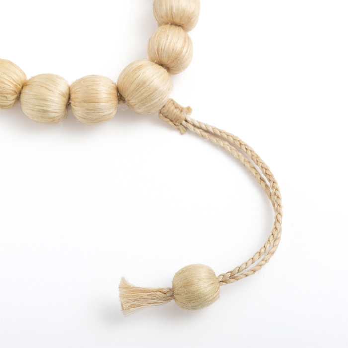 栃木県産 トチギシロ 特級精麻 ） 麻玉腕輪 12mm 桐箱入り 巾着付き