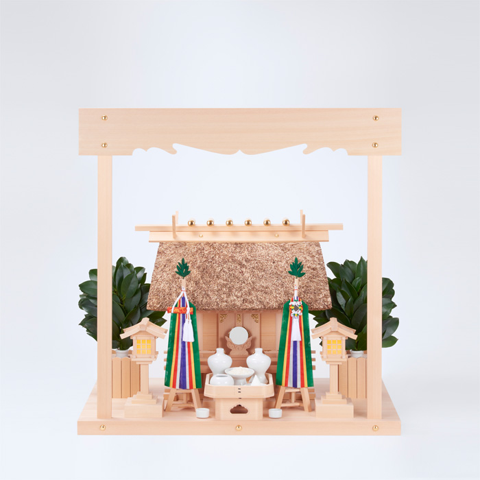 神棚 茅葺一社宮 国民神殿型 小（K-3） : 宮忠 - 通販 - Yahoo