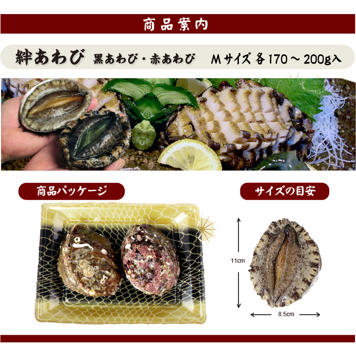絆あわび 商品案内