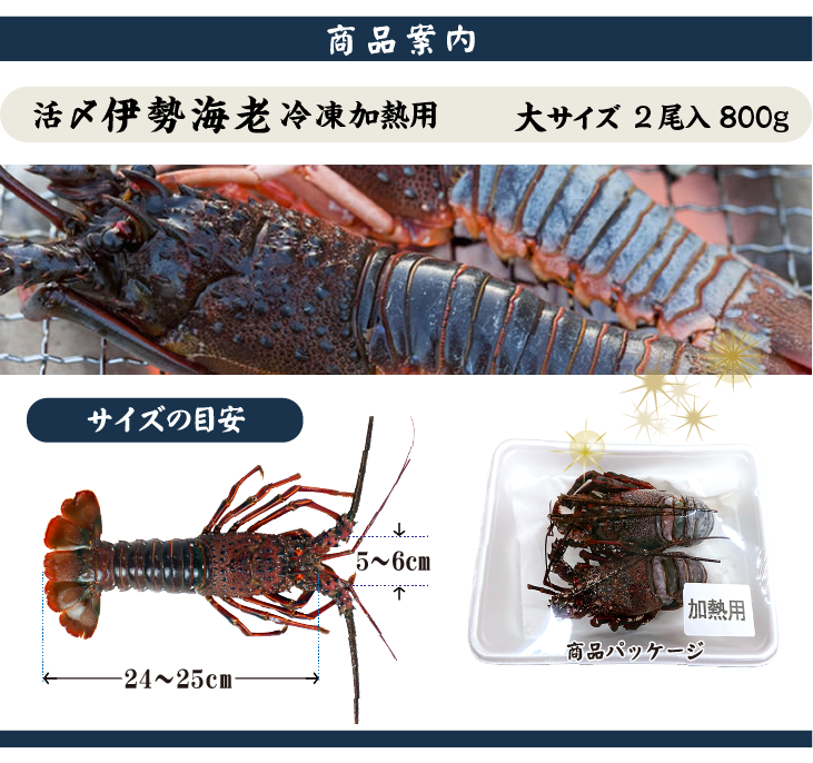 冷凍加熱用伊勢海老 商品案内