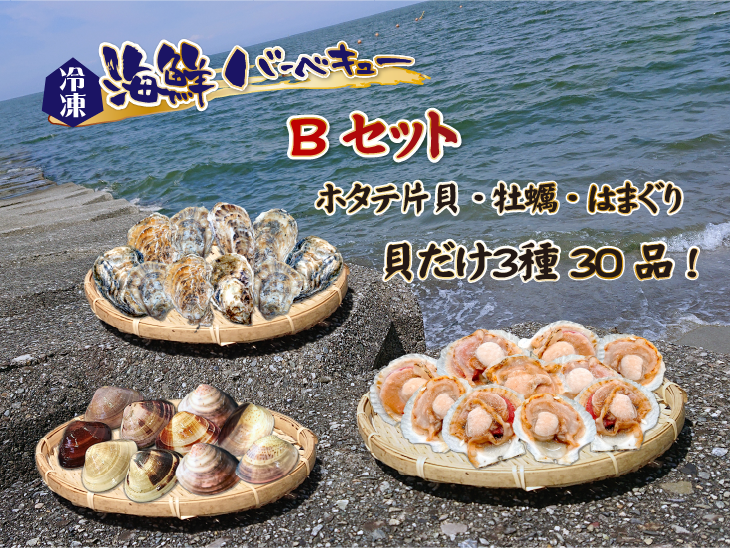 海鮮バーベキューBセット 貝だけ3種30品