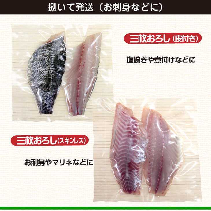 イサキ 三枚おろしの商品パッケージ