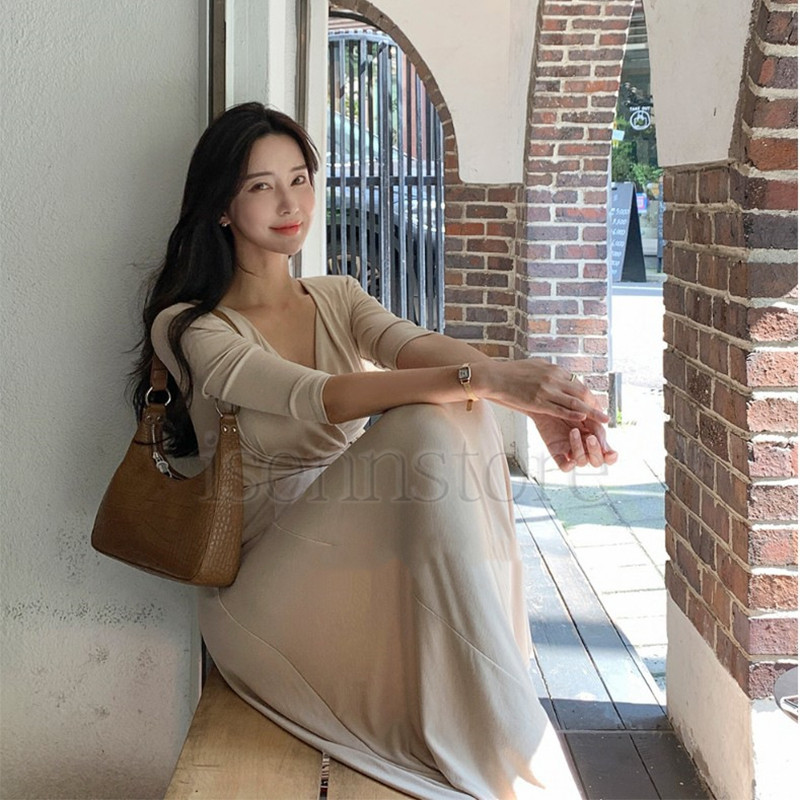 春夏コーデ❤️レディース　ウエストベルト付き　ロング丈ワンピース　エレガント Leja（レジャ）の「【LEJA】ウエストベルト付き透け感刺繍レース