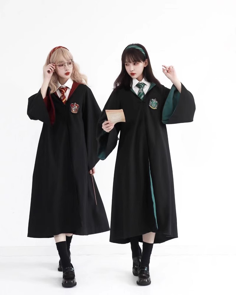 ハリーポッター コスプレ ロープ 衣装 ネクタイ付き 2点セット魔法学校