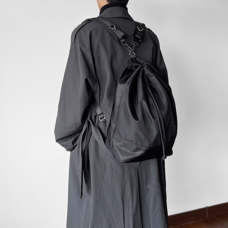極美品 現行 目々澤鞄 リュックサック ナイロン ネイビー 2way ☆［NIZYU KANO］LIGHT NYLON リュックM