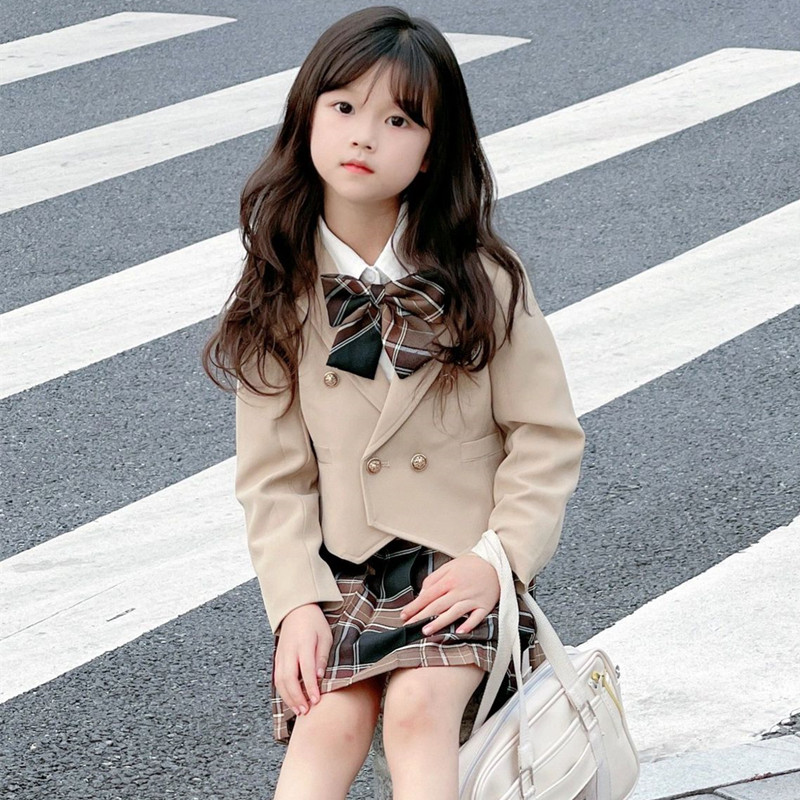 女の子 入学式 卒業式 スーツ リボン付き お嬢様 セレモニースーツ