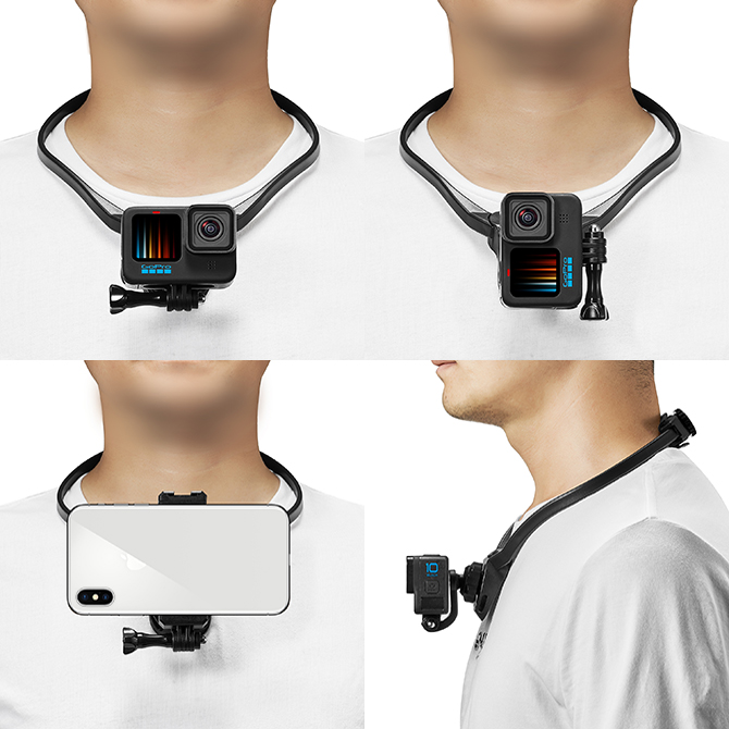 ネックレス式マウント GoPro アクセサリー アクションカメラ