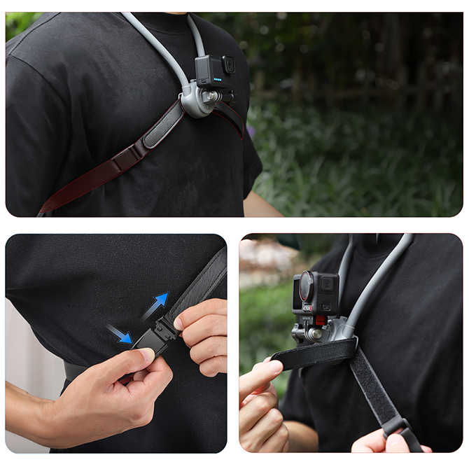 チェストストラップ 付 アクションカメラ マウント gopro首掛け カメラ