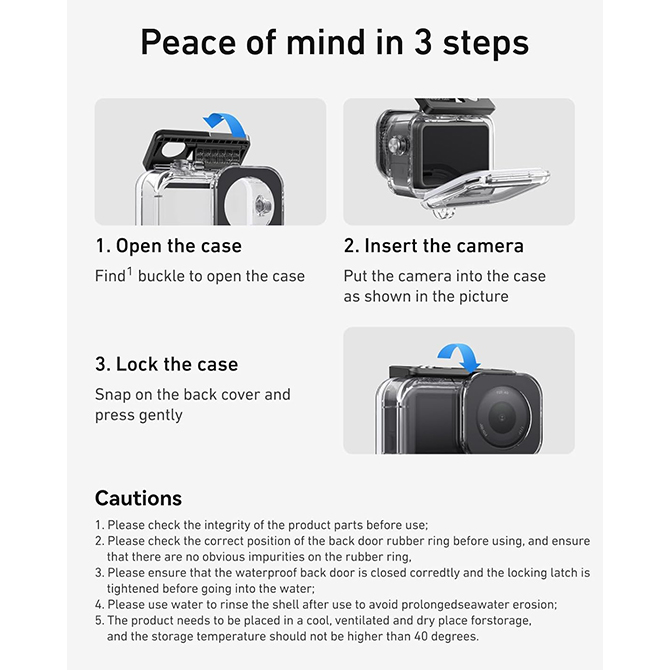 DJI DJI Osmo Action 6 本体 保護 防水ケース ダイビング