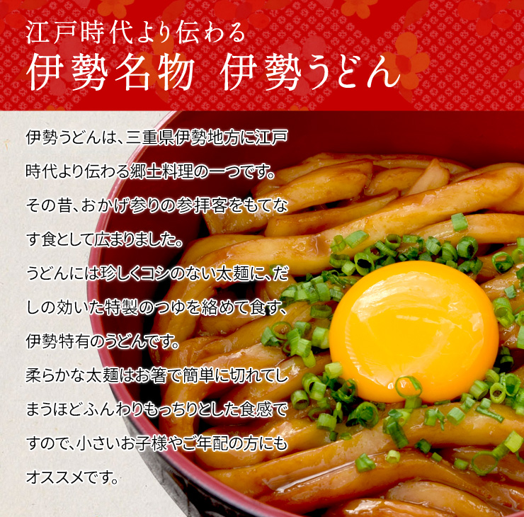 手打ち式伊勢うどん麺だけタイプ10食入 つゆ無(簡易パッケージ