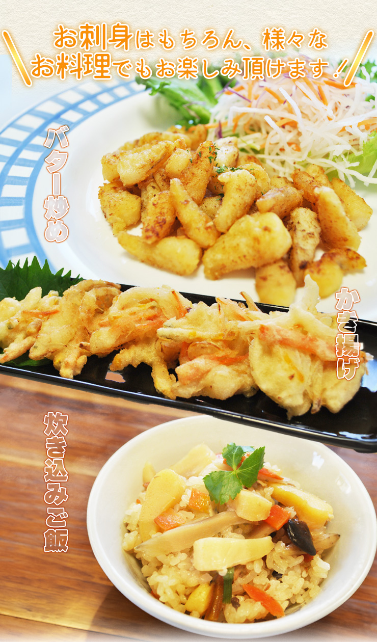 瞬間凍結 真珠の貝柱1kg(500g×2) 国産 冷凍便送料無料 剥きた