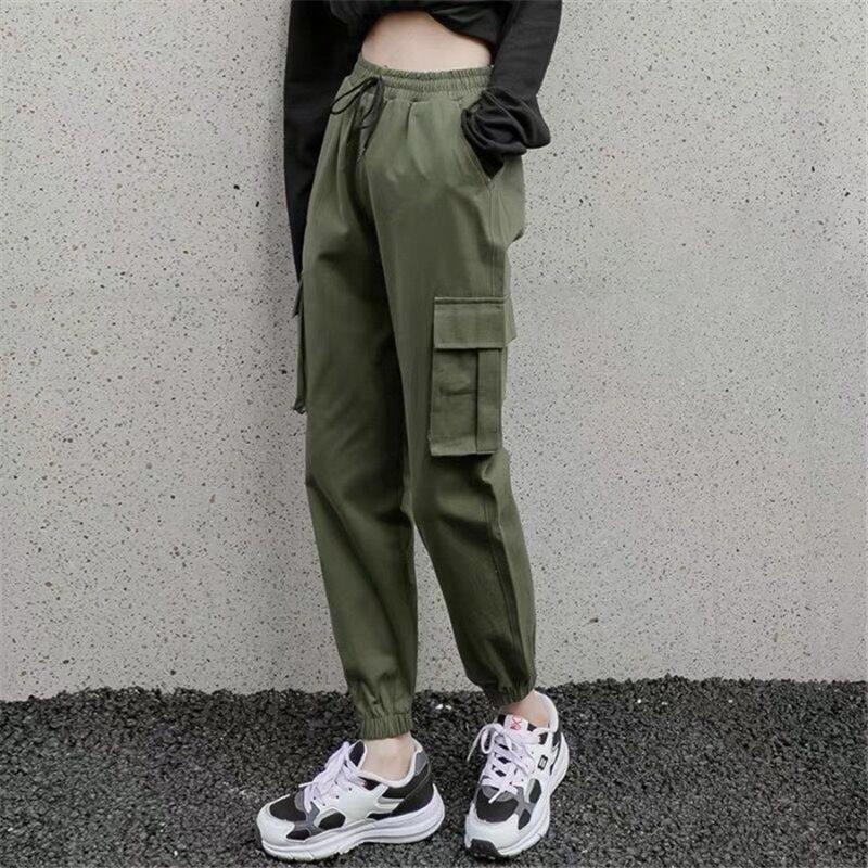 カーゴパンツ レディース ダンスパンツヒップホップ フィットネス ヨガ ランニング 美脚 ズボン フィット ワーク かっこいい アウトドア 作業着 | ブランド登録なし | 01