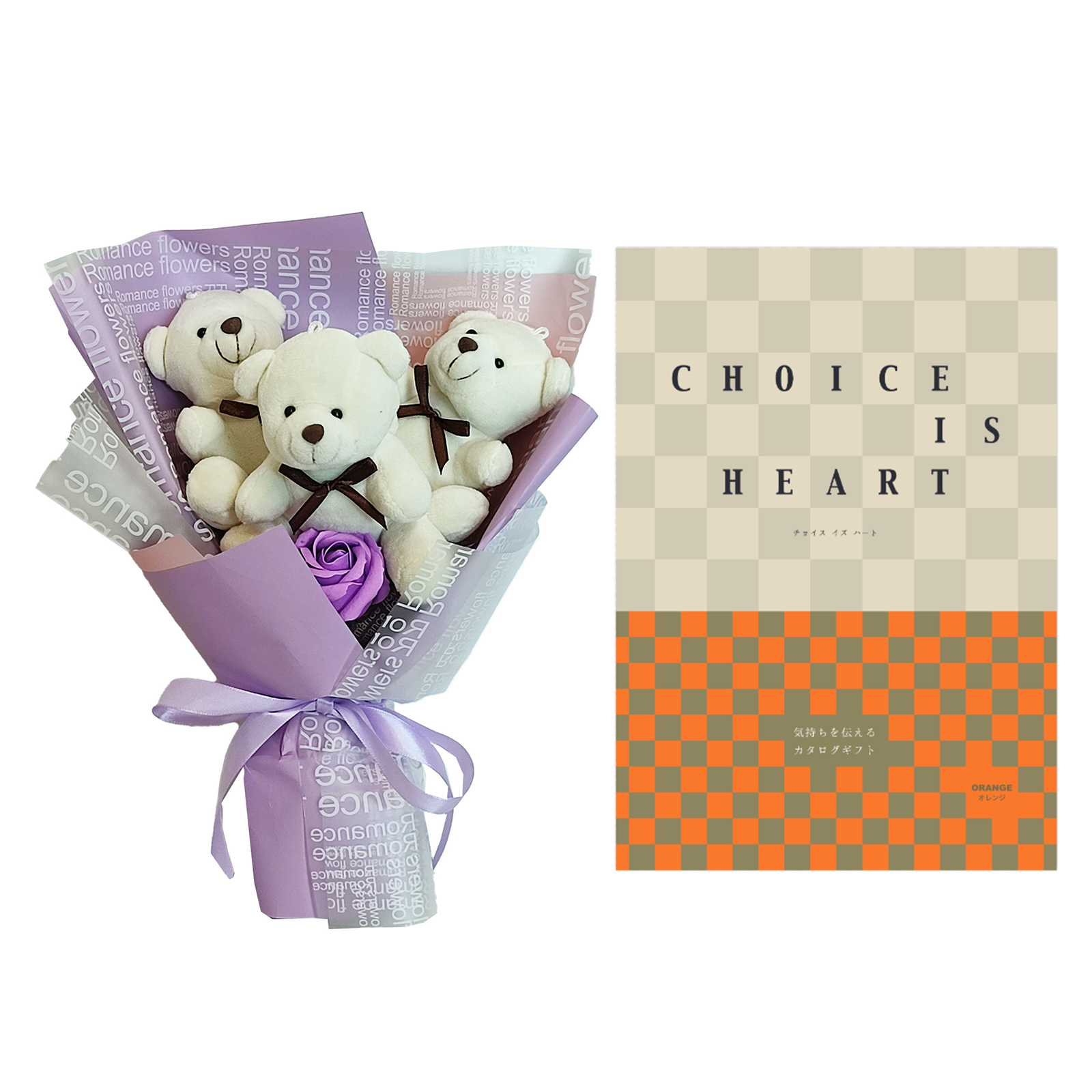 カタログギフト 母の日 お祝い 誕生日 プレゼント ソープフラワー 花 くま 造花 ブーケ 花束 出産祝い 結婚 新築祝い 引き出物 結婚式 退職祝い 送料無料