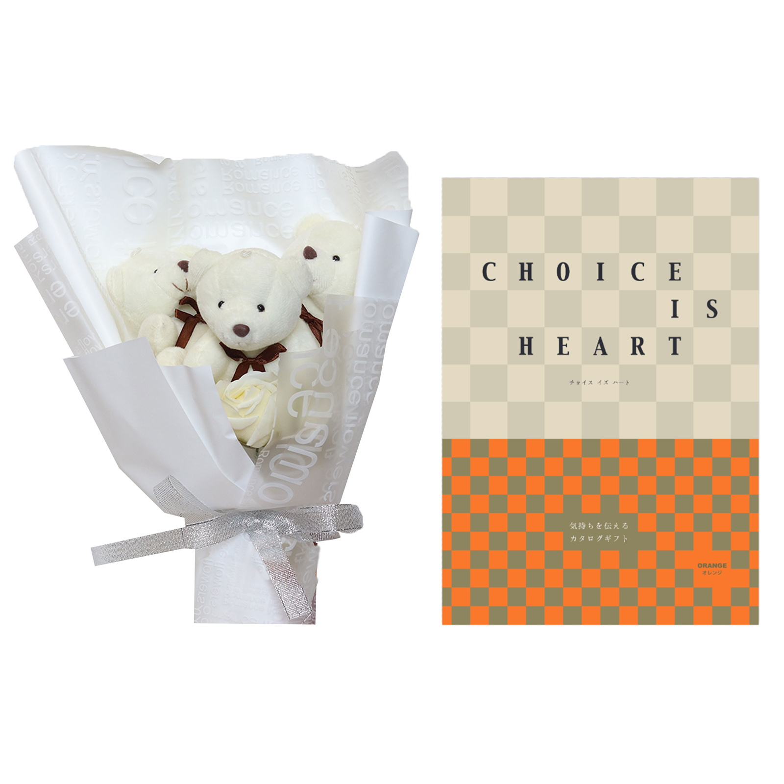 カタログギフト 母の日 お祝い 誕生日 プレゼント ソープフラワー 花 くま 造花 ブーケ 花束 出産祝い 結婚 新築祝い 引き出物 結婚式 退職祝い 送料無料