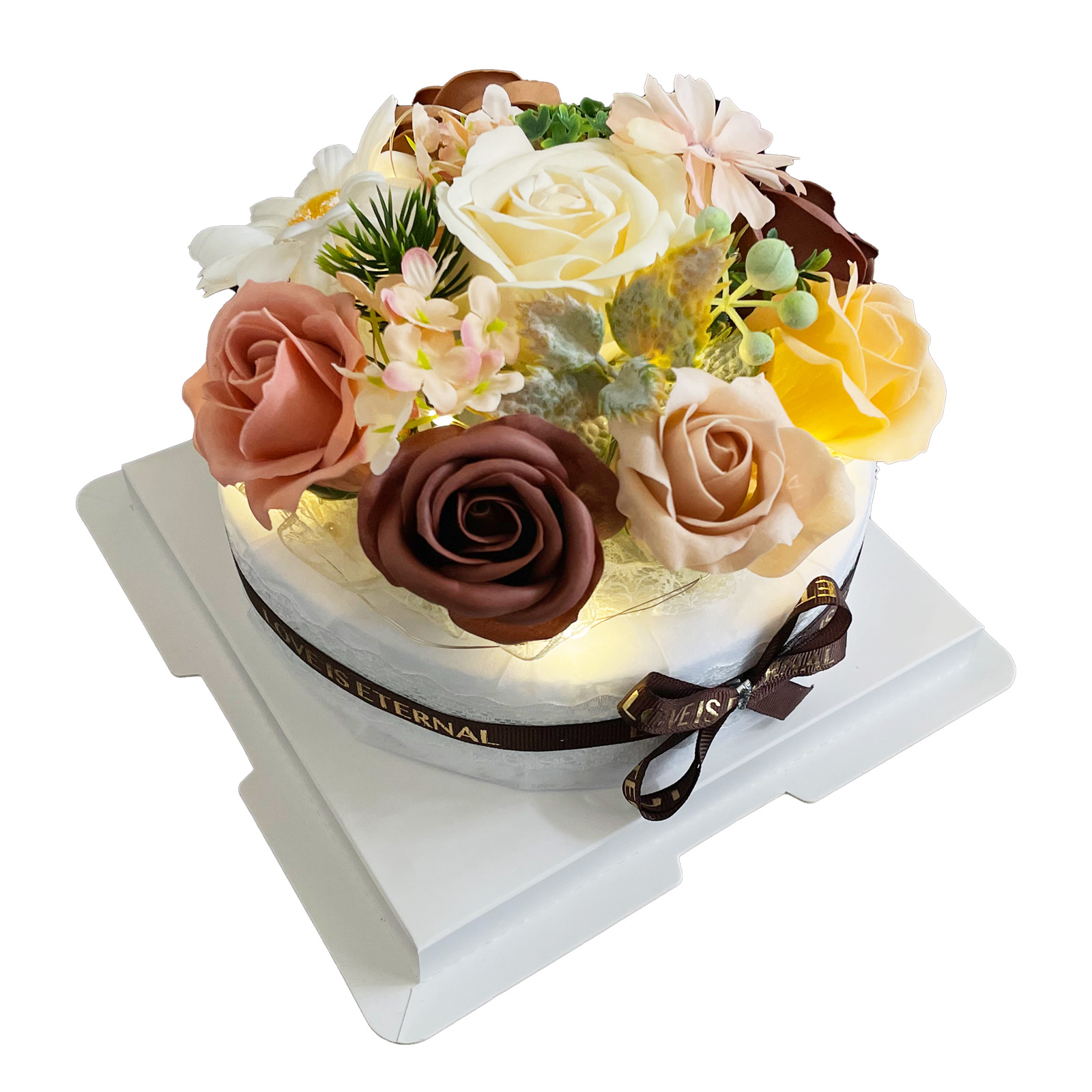 ソープフラワー 誕生日プレゼント 誕生日 プレゼント ギフト 出産内祝い ソープフラワーギフト フラワーケーキ スイーツ風 花 花束 記念日 ケーキ |  | 04