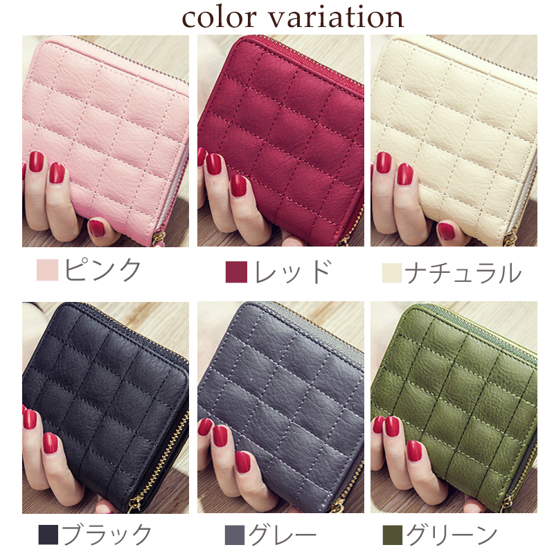 財布 レディース 二つ折り財布 チャック財布 小銭入れ おしゃれ
