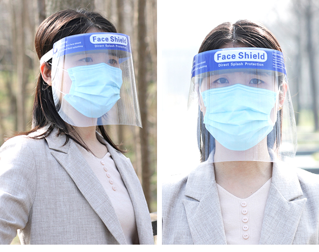 フェイスシールド フェイスガード 5枚セット 防護マスク 透明