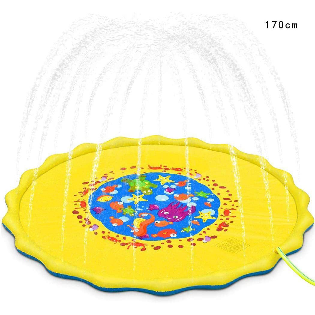 プール 家庭用プール 噴水マット 170cm 水遊び おもちゃ ビニールプール プレイマット 噴水プール 大きい 子供用 親子遊び 芝生遊び 庭 プールマット |  | 02