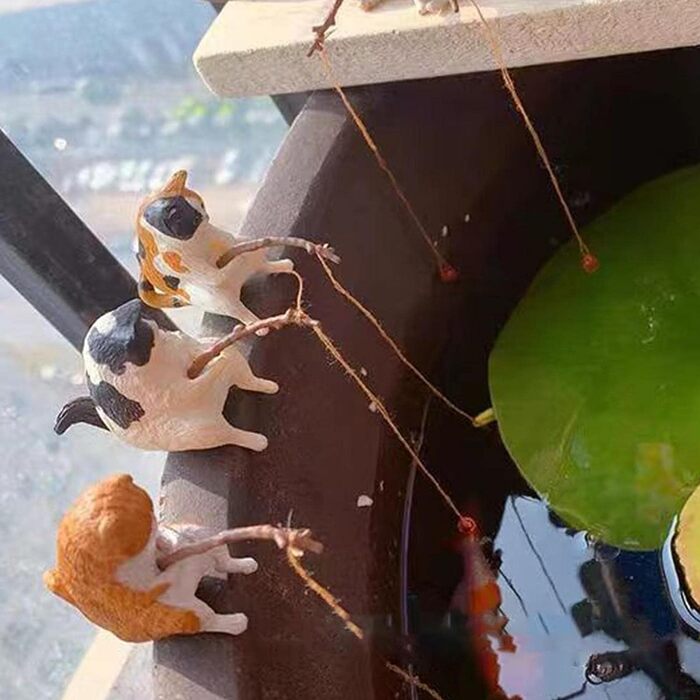 ☆値下げ☆   猫の置物 雨傘 猫 置物 オブジェ ネコ ねこ キャット : パタパタ民族