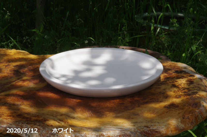 信楽焼 植木鉢 陶器 生子懸崖鉢 10号 受皿9号（27cm）セット（4色有