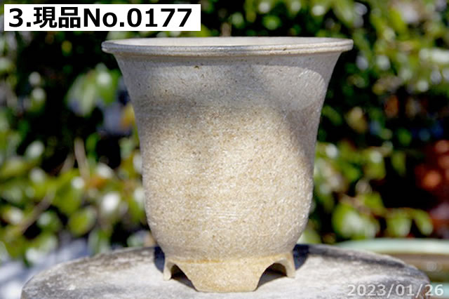 信楽焼 植木鉢 陶器 選べる 雪割草鉢（楽風大深） 灰白上下掛分け 6号