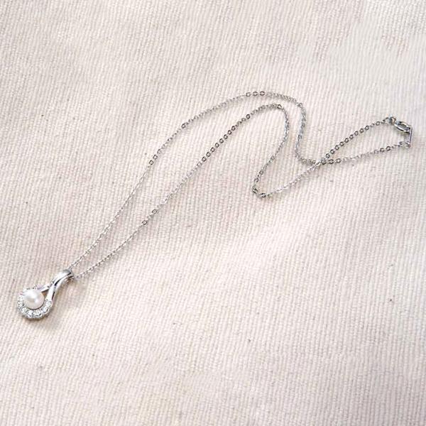 天然 本真珠 あこや貝 ペンダント ネックレス シルバー : ISHIIKISHO