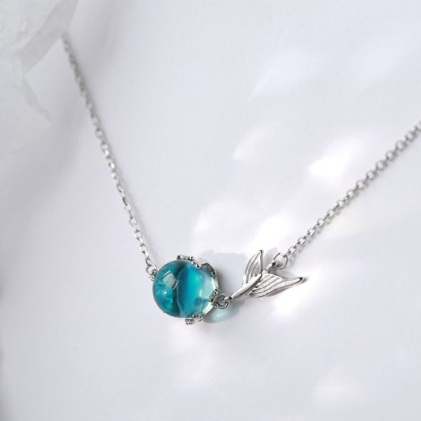 Silver925 ブレスレット シンプル 華奢 透明感 ワンポイント 