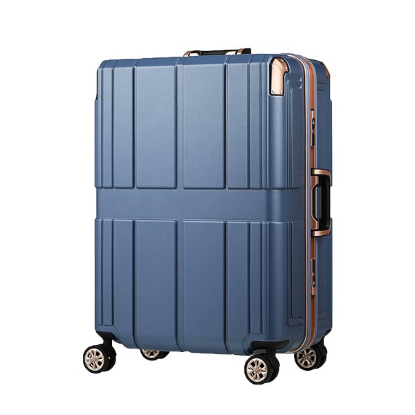 在庫再入荷大型軽量スーツケース キャリーバッグ　TSAロック付き Ｌサイズ　ネイビー スーツケース/キャリーバッグ