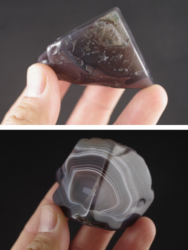 ボツワナアゲート原石 磨き 