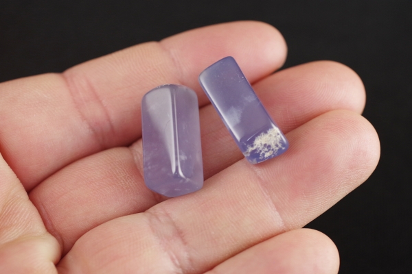 ブルーカルセドニー磨き