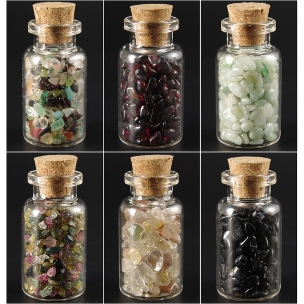 小瓶入り天然石　６本セット