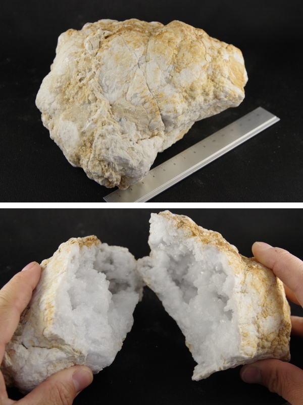 モロッコ産水晶ジオード