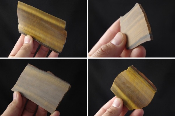 タイガーアイ原石板 (未研磨)500gセット