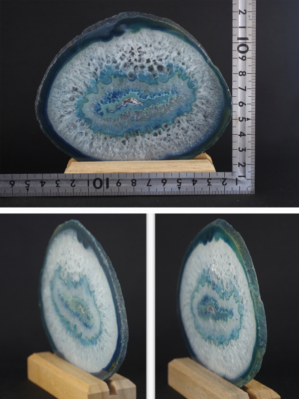 ブルー瑪瑙スライス板