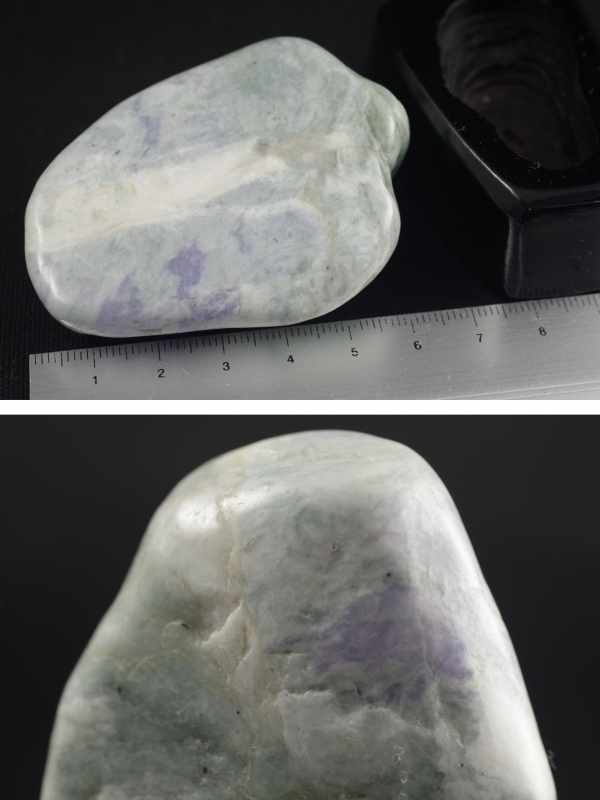 糸魚川産翡翠 原石磨き