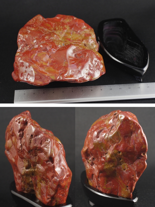 佐渡の赤玉石　磨き石