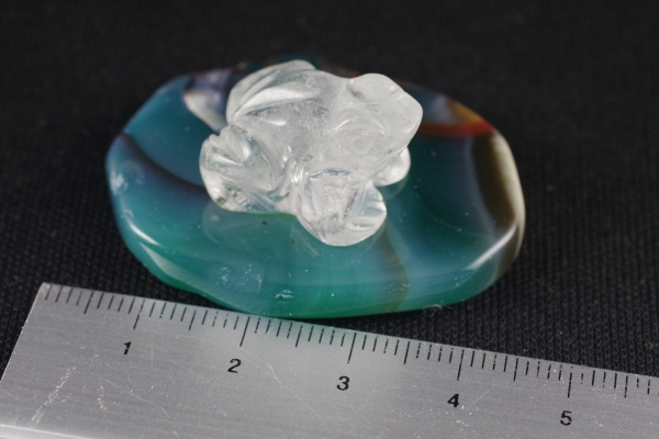 水晶カエル×瑪瑙クリソ