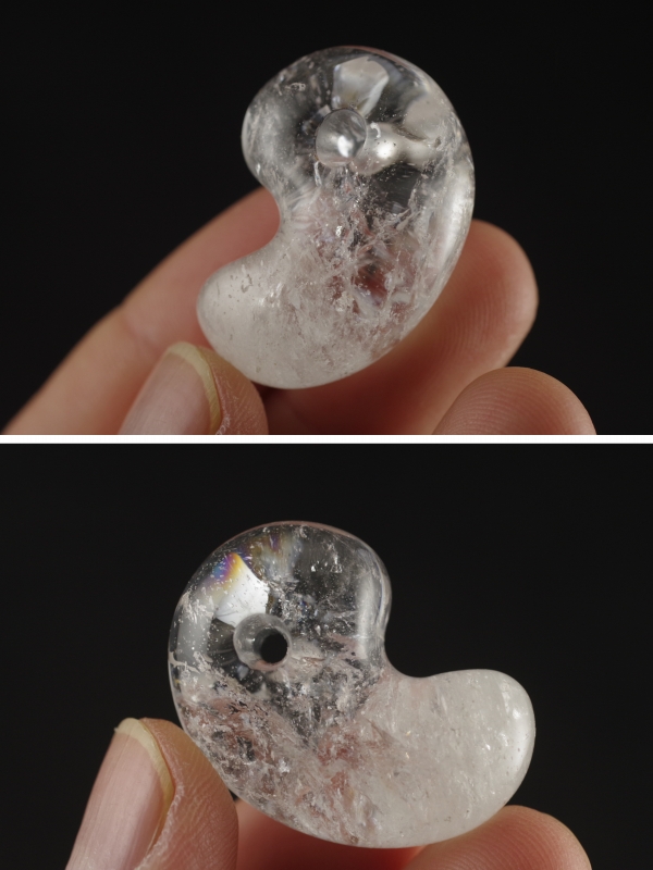 八幡山鉱山産水晶勾玉